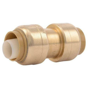 SHARKBITE U008LFZ4, 1/2" x 1/2" STRAIGHT COUPLING 4 PK FREE DISCONNECT CLIP,NIP