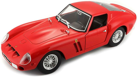 Bburago Diecast Model - Red Ferrari 250 Gto Car - 1:24 Scale - 18-26018 -